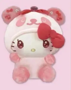 ハローキティ ぬいぐるみ パンダ 着ぐるみ ピンク - メルカリ