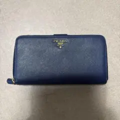 PRADA サフィアーノレザー 長財布 ネイビーのサムネイル