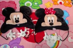 ディズニー　ミッキー　ミニー　ファンキャップ　2点セット