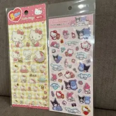 ラメ入り樹脂もりシール　韓国シール　2枚セット