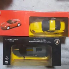 RASTAR 1/24 ラジコン 2台セット フェラーリ ランボルギーニのサムネイル