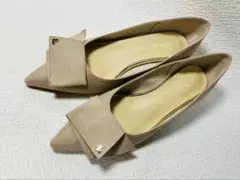 SH33新品◆LE TALON3.5cmポインテッド Lモチーフパンプス23.5