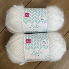 DAISO Lena レーナ　スノー 毛糸 2玉セット