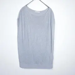 DAMA collection｜ノースリーブニット（2）グレー ラメ入りのサムネイル