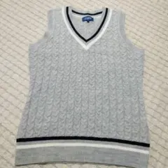 Arnold Palmer Golf Vネックスクールベスト L　縄編みベスト