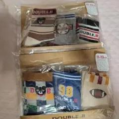 DOUBLE.B キッズ靴下 11-13cm 3足セット　2つセット　新品未使用
