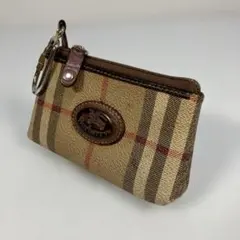 Burberry バーバリー　チェック柄 ポーチ キーチェーン付き　コインケースのサムネイル