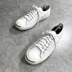 希少【Converse】ジャックパーセル/レザースニーカー/廃盤/ローカット/白