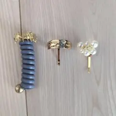 コイルポニー ポニーフック ヘアーフック 3点セット