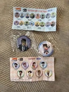 コナン マグネットシート2点セットとバッジ1個