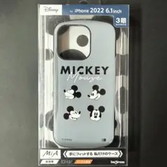 iPhone14Pro ケース ミッキー グレー ディズニー グッズ 新品