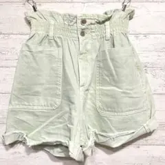 ザラ ZARA ハイウエスト ショート パンツ 【S】レイヤー ギャザー 女っぽ