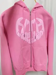90s グラフィック ピンクジップパーカー supreme stussy 激レア】90s ピンク プリント ジップパーカー supreme stussy - メルカリ