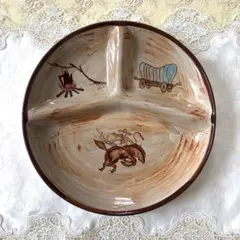 人間国宝 伊藤北斗さん 鹿のイラスト付き陶器皿 - メルカリ