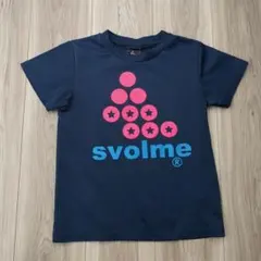svolme ネイビー シャツ 星型ロゴ　130