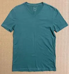GAP　ギャップ　VネックTシャツ　グリーン