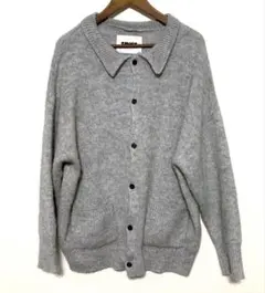 SINSS シンス　ニットポロ　シャツカーディガン　ポロ　ニットシャツ