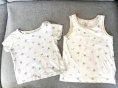 ジェラートピケ　キッズ　ベイビー　80 90 XS Tシャツ　ノースリーブ