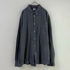 4719 Fiiippa K 長袖ボタンダウンシャツ　グレー　ＸＬ　メンズ