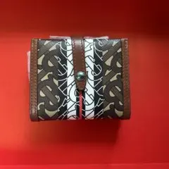 Burberry バーバリー TBモノグラム 三つ折り財布 ミニウォレット正規品