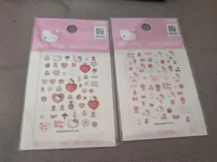 韓国ダイソー限定　サンリオ　キティちゃん　Kitty　レトロ　ネイルシ