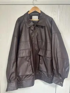 FREAK'S STORE フェイクレザーオーバーサイズジャケット