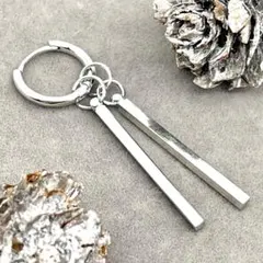 フープピアス メンズ シルバー925 リングピアス 新品 L 【PN251-6】