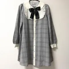 Ank Rouge Aラインワンピース チェックのサムネイル