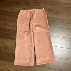 ZARA スエード風ピンクパンツ