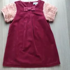 超美品 5000円☆ユナイテッドアローズ  ベロア ワンピース 110 100