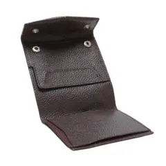 【本革 ミニ財布 ダーク】コンパクトウォレット 小銭 カード レザー ギフト