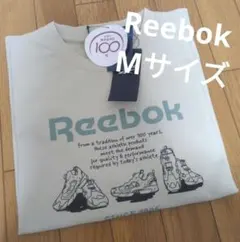 新品タグ付き Reebok グラフィックTシャツ M ベージュ 夏 メンズ