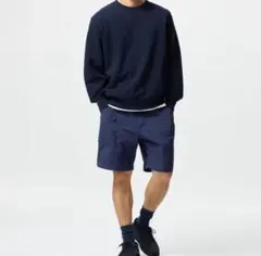 UNIQLO ギアショーツ　ネイビー カーゴショートパンツ　新品