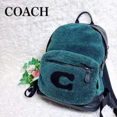 新品✨COACH リュック バッグパック シアリング ボア レザー ベージュ 