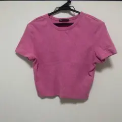ZARA ショート丈 Tシャツ Lサイズ