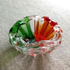 昭和レトロ　ガラス　灰皿　小物入れ♥