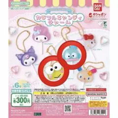 カラフルキャンディチャーム　サンリオ　ハンギョドン　ケロケロケロッピ