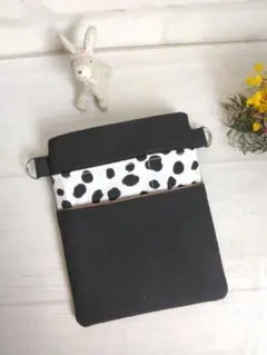 no.758　ダルメシアン柄ナースポーチorオーガナイザー移動ポケット