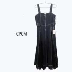 新品 タグ付き CPCM シーピーシーエム ダークブルー デニムサロペット