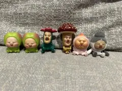 こびとづかん　おすわりマスコット　ガチャ　6個セット　ももじり