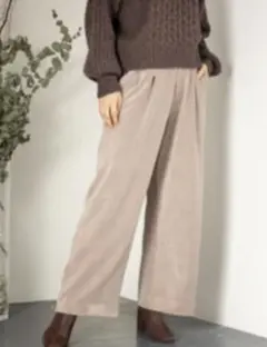 SENSE OF PLACE ルーズストレートカットコーデュロイパンツ