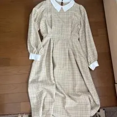 黄色チャックワンピース