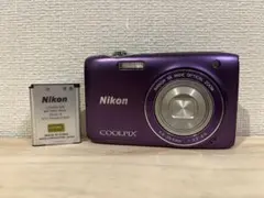 5ABM021 Nikon COOLPIXS 3500 紫 デジカメ 動作品 - メルカリ