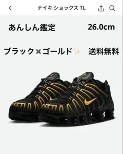 ナイキ ショックス TL ブラック/ゴールド