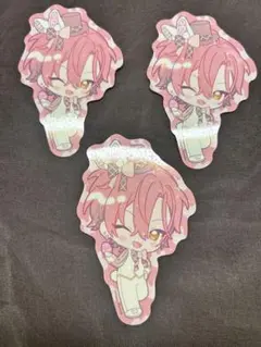 新品♡ あんスタ アニカフェ 舞珠 缶バッジ キラキラ ステッカー