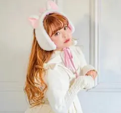 Disney×しまむら　kahoコラボ　マリーちゃんイヤーマフラー