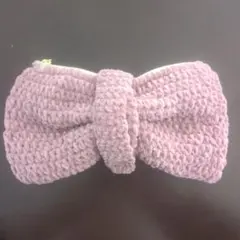 【ハンドメイド】リボン型ポーチ ペンケース