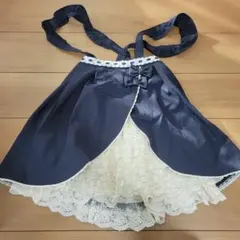 axes femme アクシーズネイビー サテン フレアスカート 140サイズ