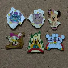 6 ディズニー バッジ　ディズニー ピンバッジ　ディズニー　ディズニー ピンズ