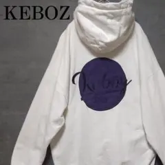 ケボズ keboz スウェット パーカー ビッグコーデュロイロゴ 白 ホワイトのサムネイル